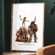 German Stand On Past Victories - David and Goliath A4 Colour Print