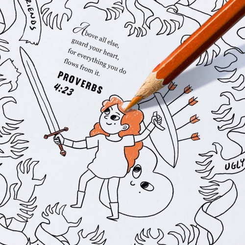 heart downloadable colouring sheet