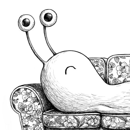 Sluggish A4 Art Print