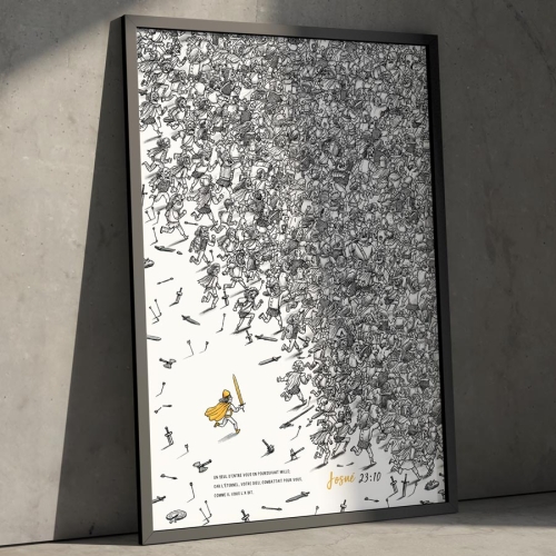French One Will Chase a Thousand A3 Art Print