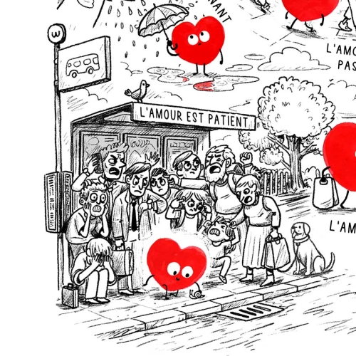 French Love Is… A3 Art Print