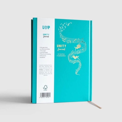 UNITY Journal back of journal. They make perfect gifts for many occasions.