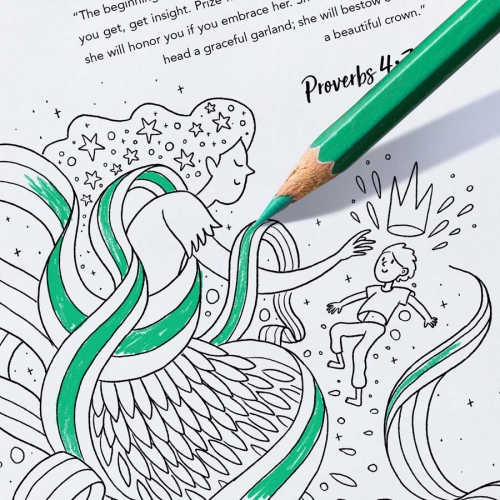 Wisdom Colouring Sheet