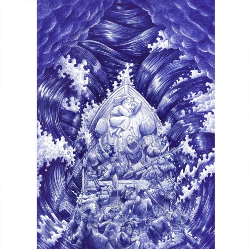 Sleep in the Storm A3 Art Print
